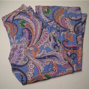 Lauren Ralph Lauren Multicolor Paisley Wide Leg Pants